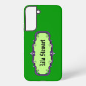 枠エレガント付き本プレート SAMSUNG GALAXYケース (裏面)