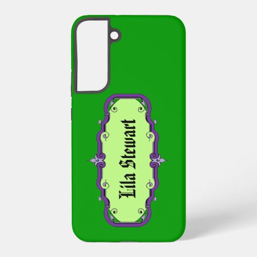 枠エレガント付き本プレート SAMSUNG GALAXYケース (裏面)