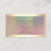 枠グラデーション付き単純プロフェッショナル金ゴールドミニマル 名刺 (裏面)