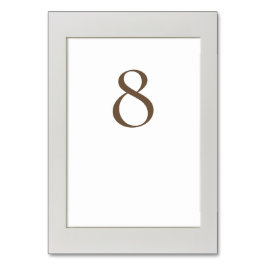 枠シンプル付き テーブルナンバー