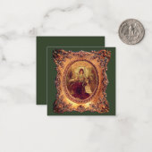 枠ビクトリアン内のエレガントビクトリアン人 ノートカード (正面/裏面インサイチュ)