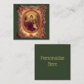 枠ビクトリアン内のエレガントビクトリアン人 ノートカード (正面/裏面)