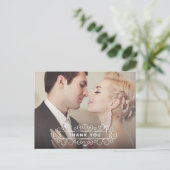 枠ファンシー枠 | THANK 結婚 YOU POST CARD ポストカード (スタンド正面)