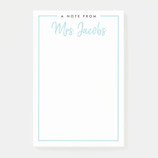 枠付きノートカスタムの色個人用ポストイットノート ポストイット (正面)