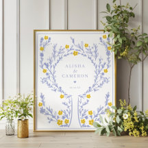 枠付きバイオレット指紋結婚ツリーのゲストブック