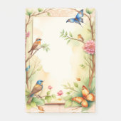 枠付き鳥と蝶2 ポストイット (正面)