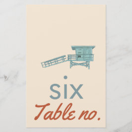 枠結婚の海動物付きのテーブル番号