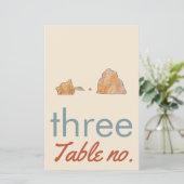 枠結婚の海動物付きのテーブル番号 (スタンド正面)