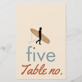 枠結婚の海動物付きのテーブル番号