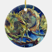 枯れたヒマワリ4 セラミックオーナメント (裏面)