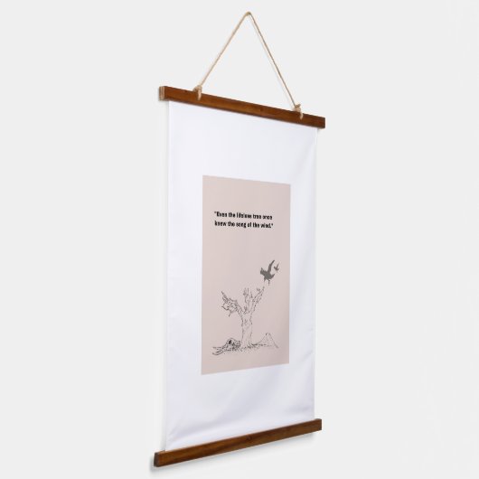 枯れた人の囁き 吊り下げ型タペストリー (傾斜あり)