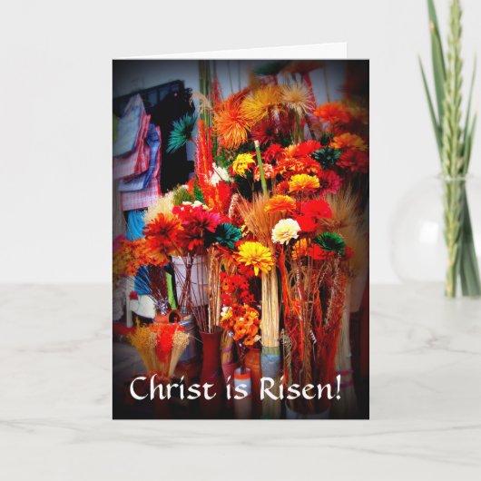 枯れ花 – 鮮やかな市場写真 シーズンカード (正面)