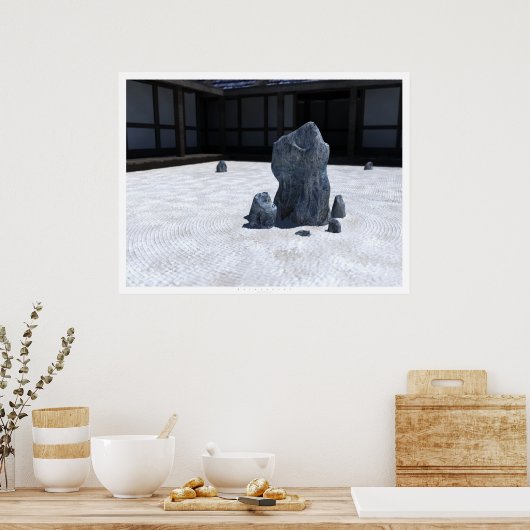 枯山水 ポスター (キッチン)