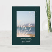 枯草等の悔やみや弔慰 カード (正面)