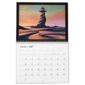 架空のライトハウス カレンダー (1月 2027)