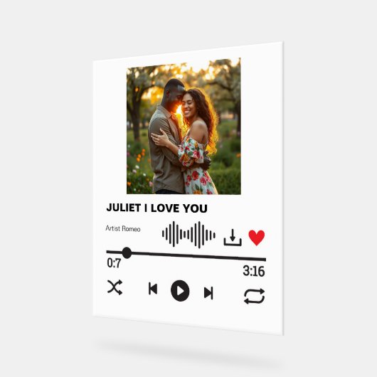 架空のラブソングのアクリルサイン アクリルサイン (傾斜)