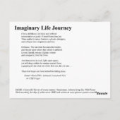 架空の人生の旅 ポストカード (裏面)