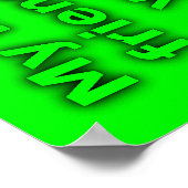 架空の友人の深刻な問題のポスおもしろいター ポスター (角)