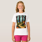 架空の森の風景 Tシャツ (正面フル)