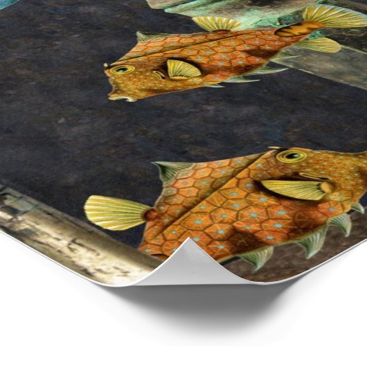 架空の海中冒険 ポスター (角)