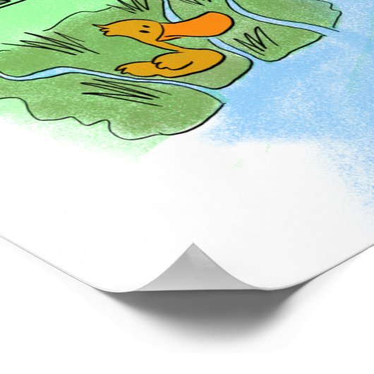 架空の港湾都市の漫画の地図 ポスター (角)