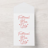 架空の男性のみ オールインワン招待状 (内側)