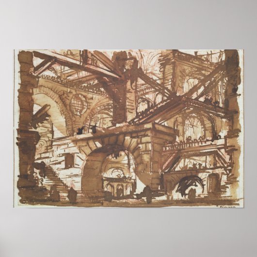 架空の監獄のスケッチ ポスター (正面)