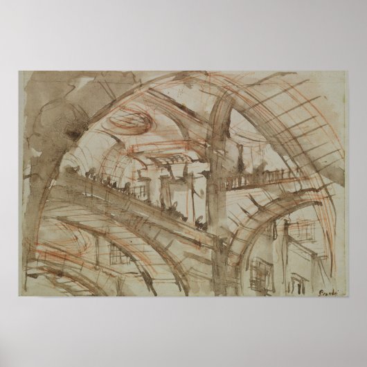 架空の監獄のスケッチ ポスター (正面)