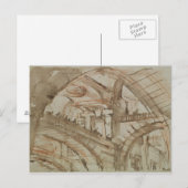 架空の監獄のスケッチ ポストカード (正面/裏面)