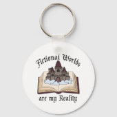 架空の言葉は私の現実の本の恋人 キーホルダー (正面)