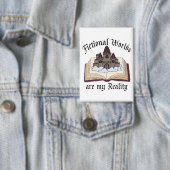 架空の言葉は私の現実の本の恋人 缶バッジ (インサイチュ)