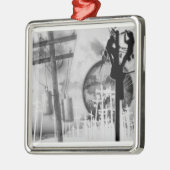 架線工夫のオーナメント メタルオーナメント (左)