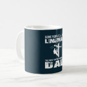 架線工夫のパパ コーヒーマグカップ (正面左)