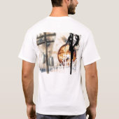 架線工夫のワイシャツ Tシャツ (裏面)