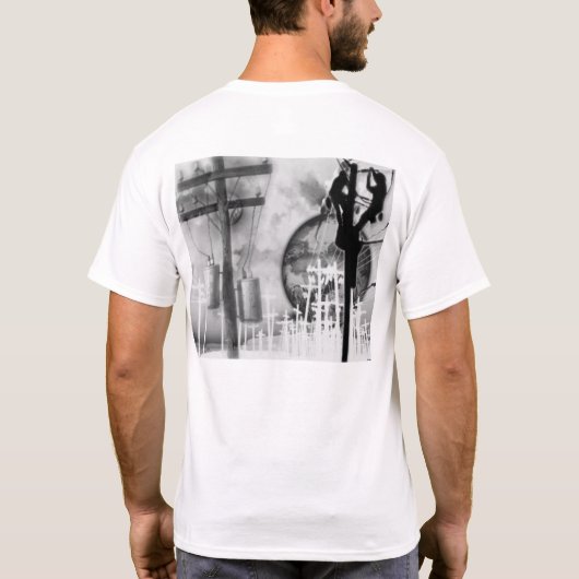 架線工夫のワイシャツ Tシャツ (裏面)