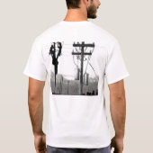 架線工夫のワイシャツ Tシャツ (裏面)