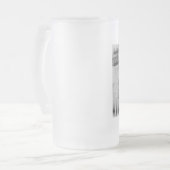 架線工夫の曇らされたビールのジョッキ フロストグラスビールジョッキ (正面左)