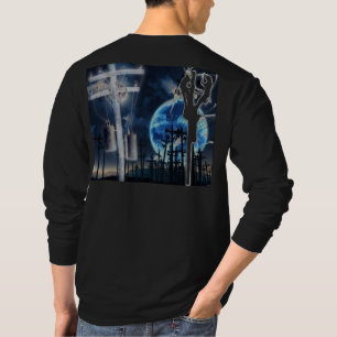 架線工夫の長袖のワイシャツ Tシャツ