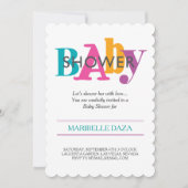 柄と色 招待状 (正面)