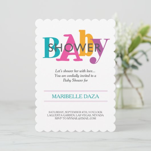 柄と色 招待状 (スタンド正面)