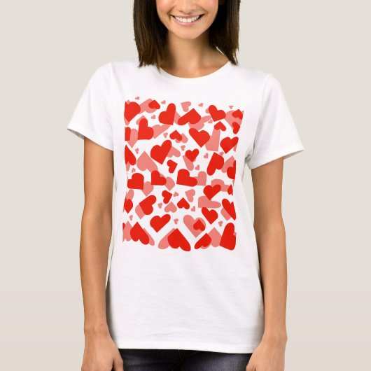 柄の付いたシャツ Tシャツ (正面)