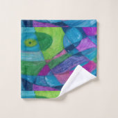 柄デザインタオルセット バスタオルセット (ウォッシュタオル)