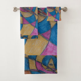 柄デザインタオルセット バスタオルセット