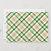 柄付きタイポグラフィー 大写真 ホリデー フラット カード (裏面)