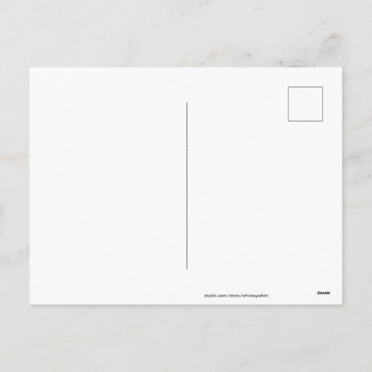 柊のすてき頬のサンタクロース シーズンポストカード (裏面)