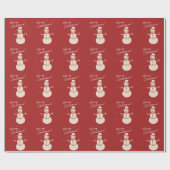 「柊の聖降誕祭のパーティーにすてきついて来い！」 ラッピングペーパー (フラット)