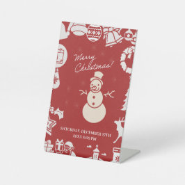 「柊の聖降誕祭のパーティーにすてきついて来い！」 台座サイン