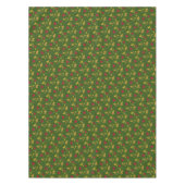 柊の赤い漿果クリスマスの葉柄緑 テーブルクロス (正面)