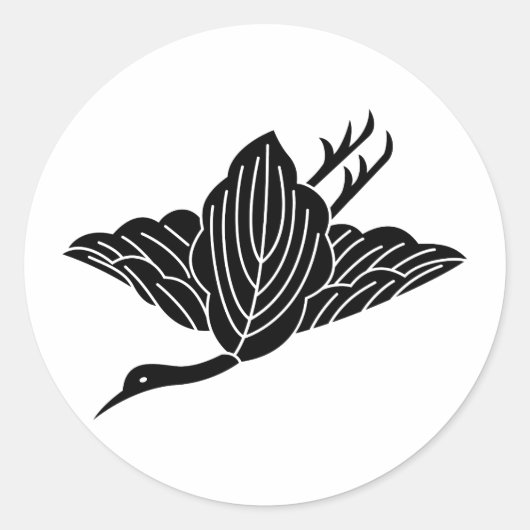 柏鶴 ラウンドシール (正面)