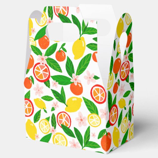 柑橘お祝いミカン赤ちゃんシャワーかわいい フェイバーボックス (オープン)